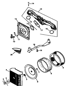 Air Intake Filtration Diagram and Parts List for Z-FORCE44 17AH3AGL-17AH3AGL709-17AH3AGL710 Cub Cadet Lawn Tractor